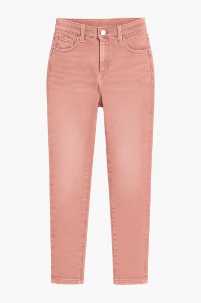 Mizalle Yüksek Bel Skinny Nar Çiçeği Denim Pantolon - Mizalle