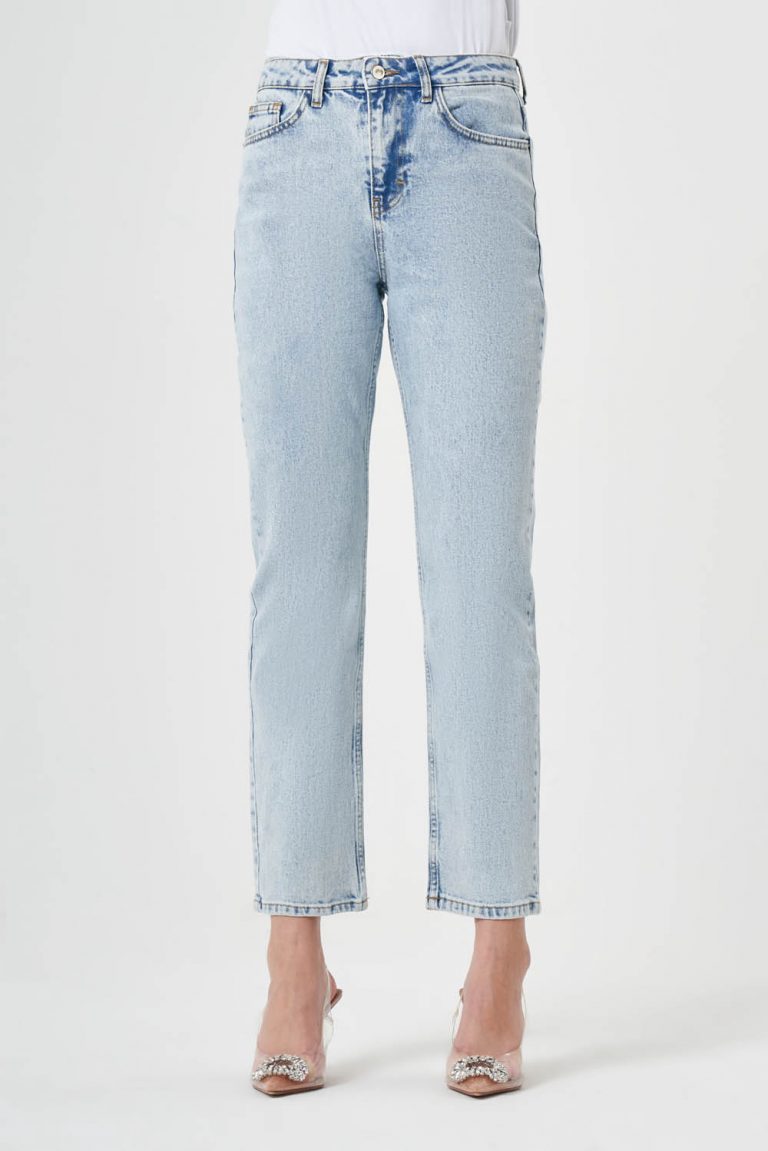 Mizalle Açık Mavi Straight Fit Denim Pantolon - Mizalle