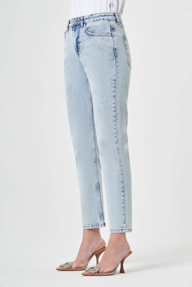 Mizalle Açık Mavi Straight Fit Denim Pantolon - Mizalle