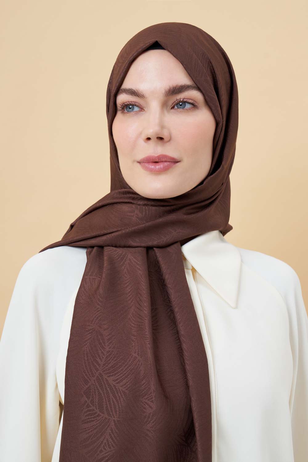 Acı Kahve Neva Jakar Şal - Mizalle