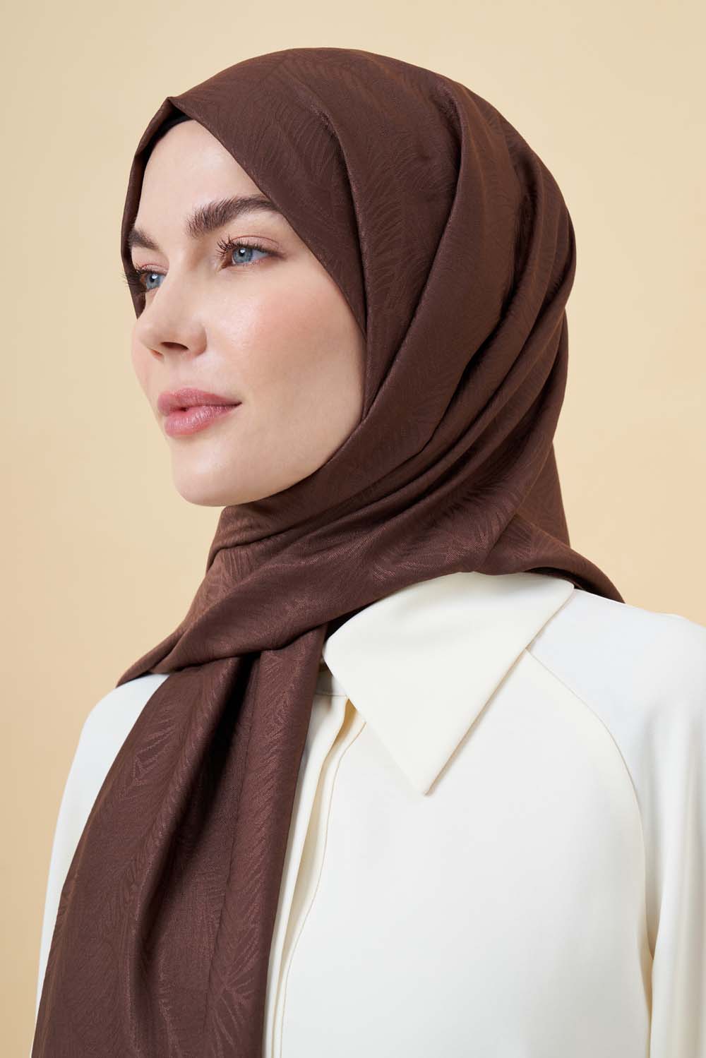 Acı Kahve Neva Jakar Şal - Mizalle