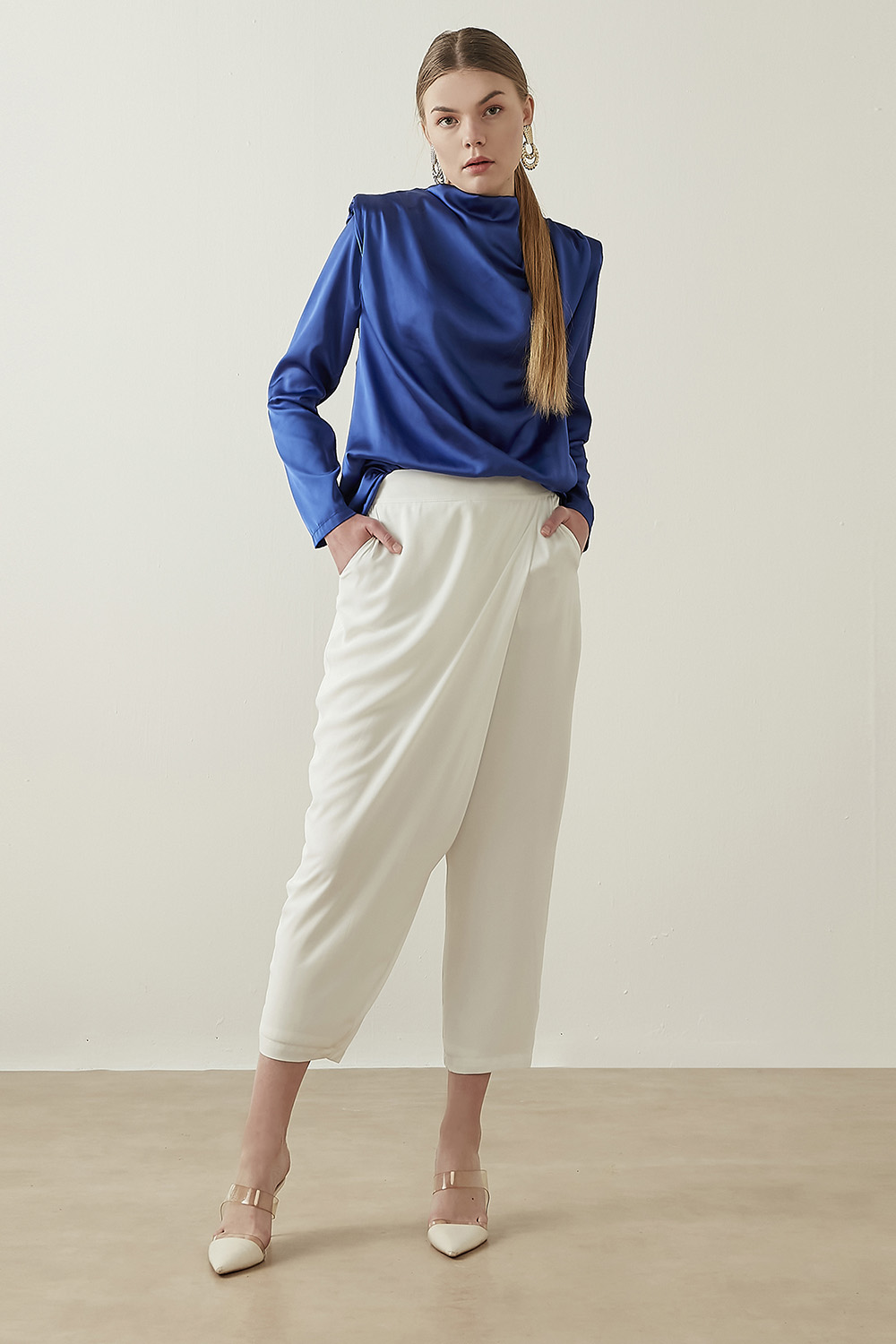 Anvelop Ekru Pantolon - Mizalle