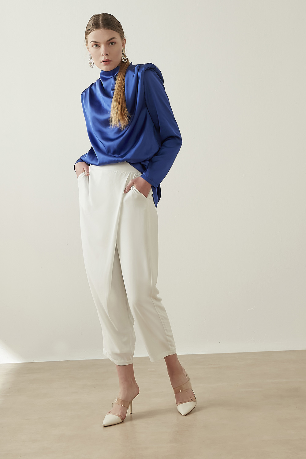 Anvelop Ekru Pantolon - Mizalle
