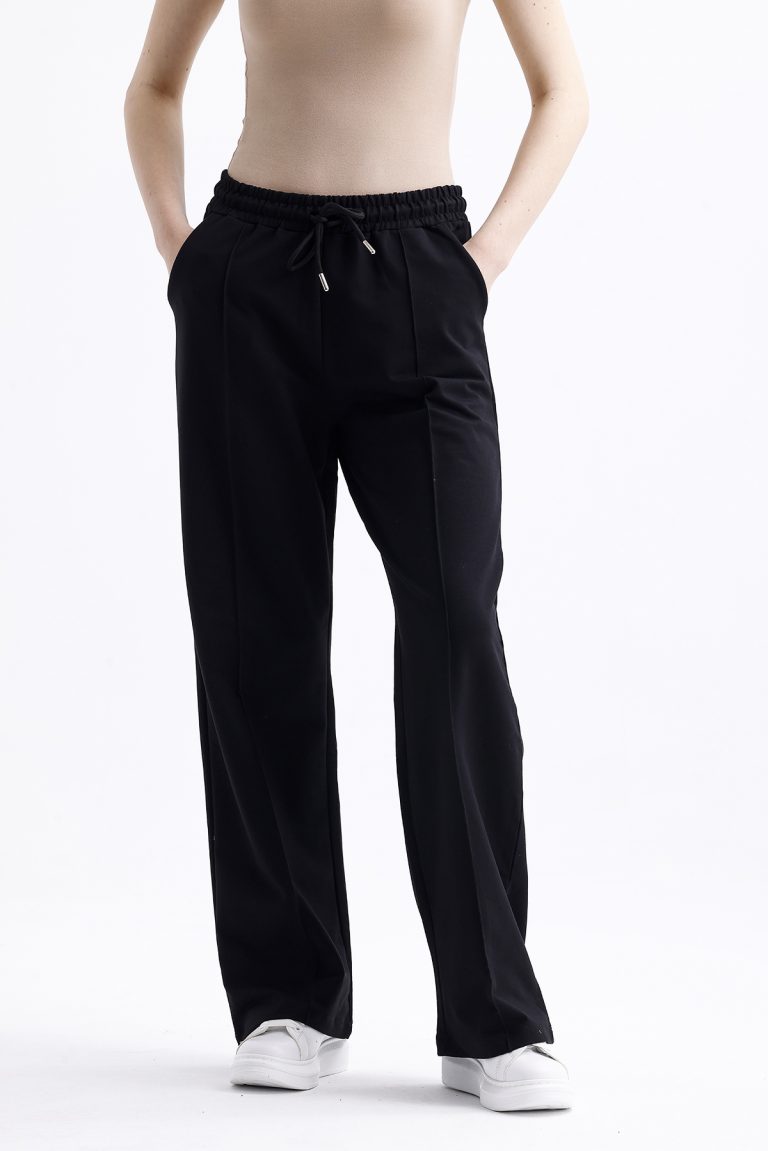 Mizalle Pamuklu Siyah Jogger Pantolon - Mizalle