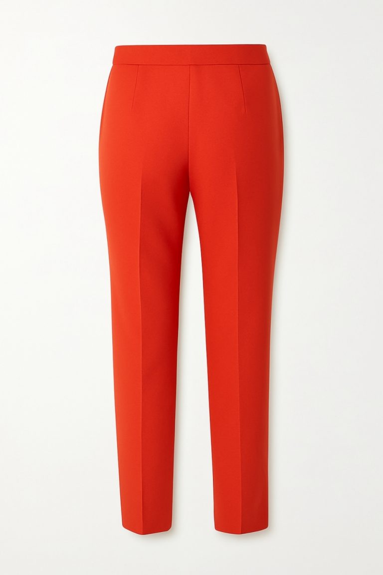 Mizalle Ütü İzli Basic Klasik Kırmızı Krep Pantolon - Mizalle
