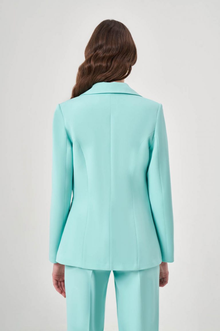 Basic Klasik Mint Ceket - Mizalle