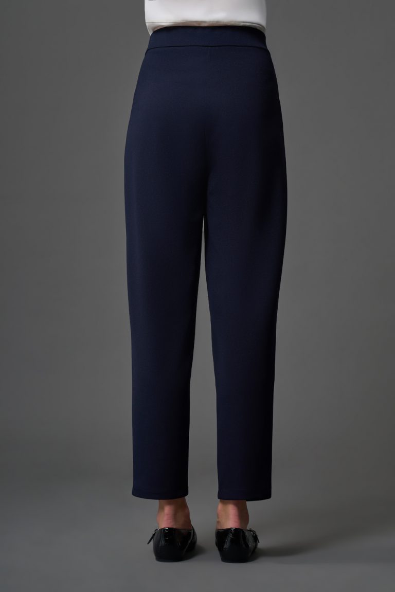 Mizalle Çift Pile Basic Lacivert Günlük Kumaş Pantolon - Mizalle