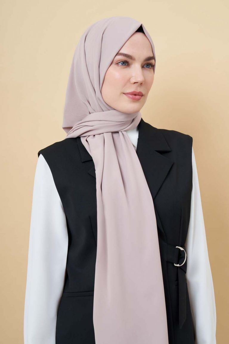Mizalle Bej Rengi Medine İpeği Şal - Mizalle