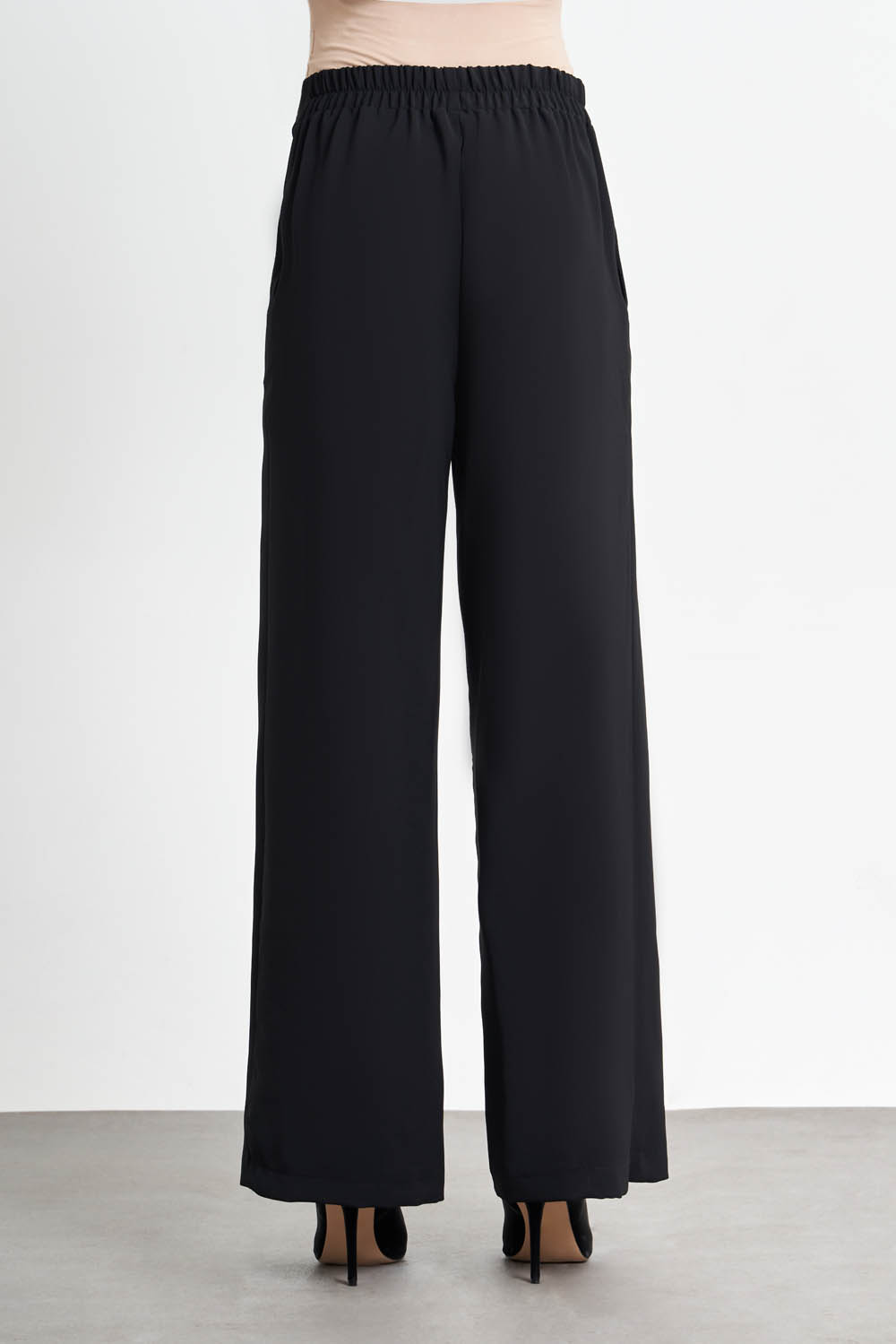 Bol Paça Siyah Pantolon - 2