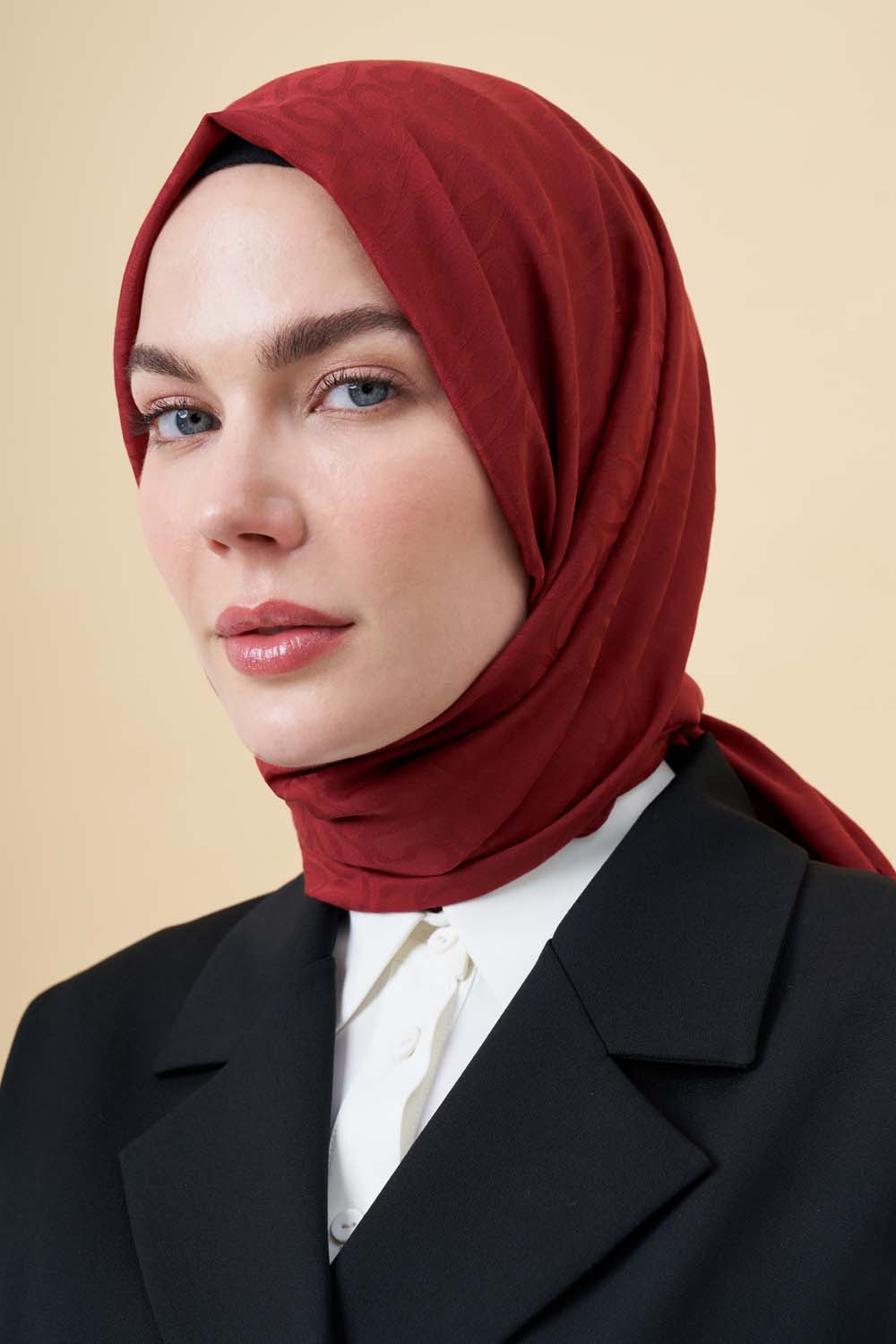 Bordo His Jakar Şal - Mizalle