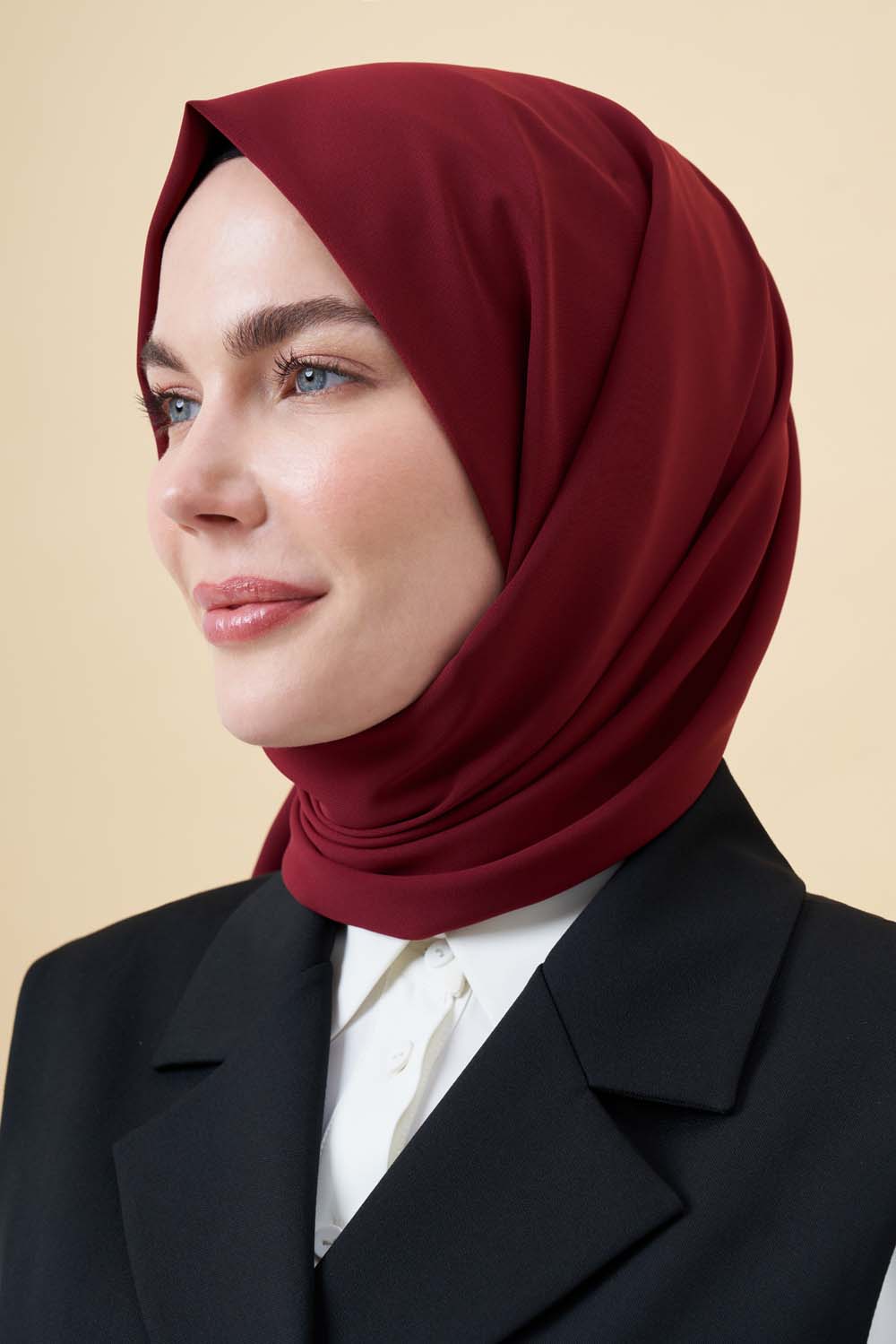 Mizalle BordoMedine İpeği Şal - 3