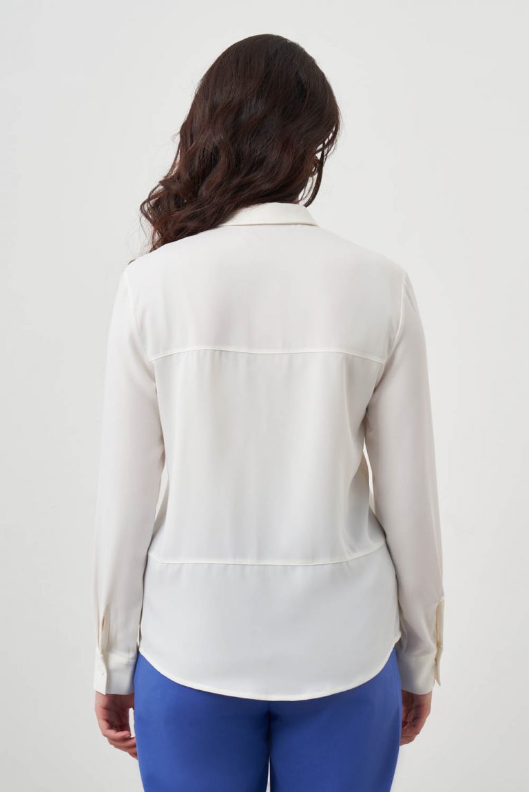 Bsc Kesikli Ekru Gömlek - Mizalle