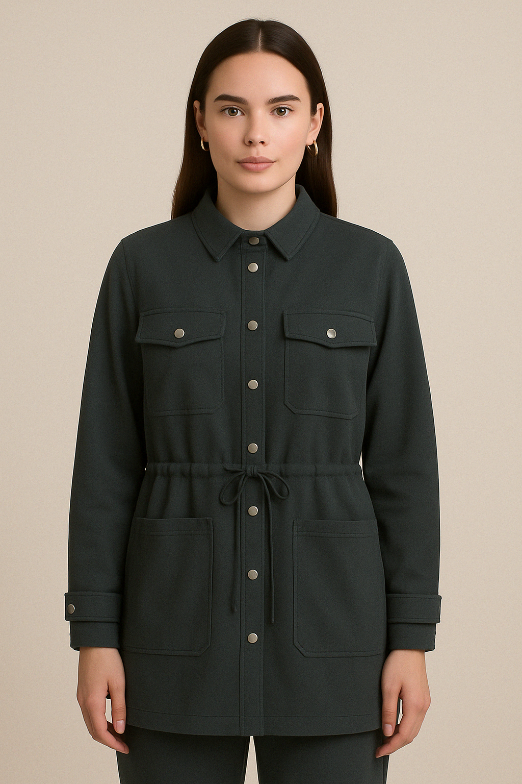 Mizalle Siyah Modal Yumuşak Dokulu Rahat Kesim Kapaklı Cepli Tunik Mizalle Siyah Modal Yumuşak Dokulu Rahat Kesim Kapaklı Cepli Tunik