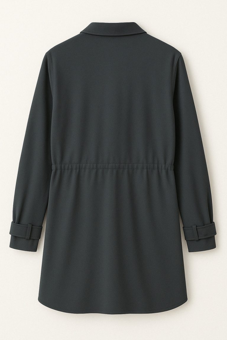 Mizalle Siyah Modal Yumuşak Dokulu Rahat Kesim Kapaklı Cepli Tunik - Mizalle