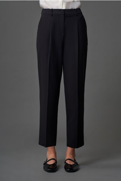 Mizalle Dar Paça Klasik Siyah Kumaş Pantolon - Mizalle