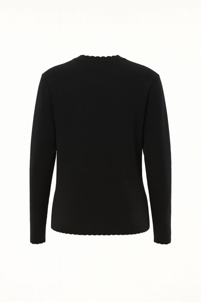 Mizalle Özel Dokulu Rayon Siyah Hırka - Mizalle