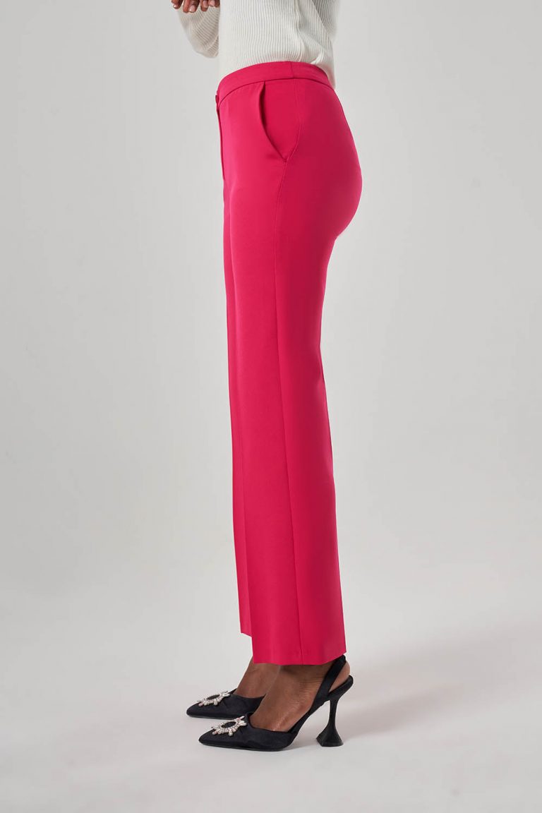Mizalle Basic Fuşya Klasik Kumaş Pantolon - Mizalle