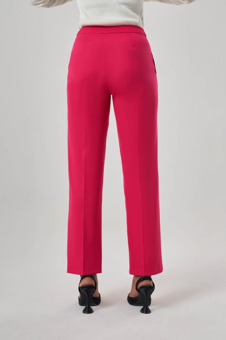 Mizalle Basic Fuşya Klasik Kumaş Pantolon - Mizalle