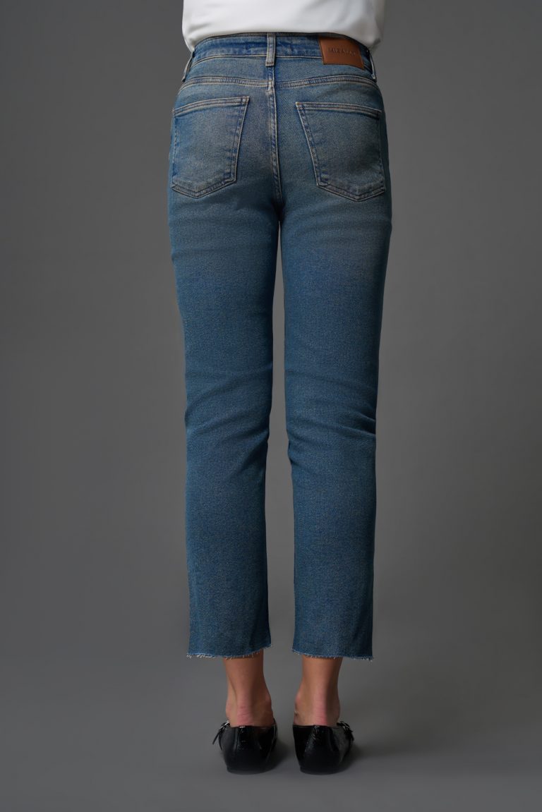 Flare Paça Denim O. Mavi Pantolon - Mizalle
