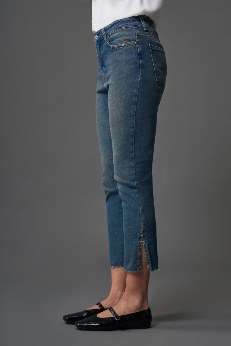 Flare Paça Denim O. Mavi Pantolon - Mizalle