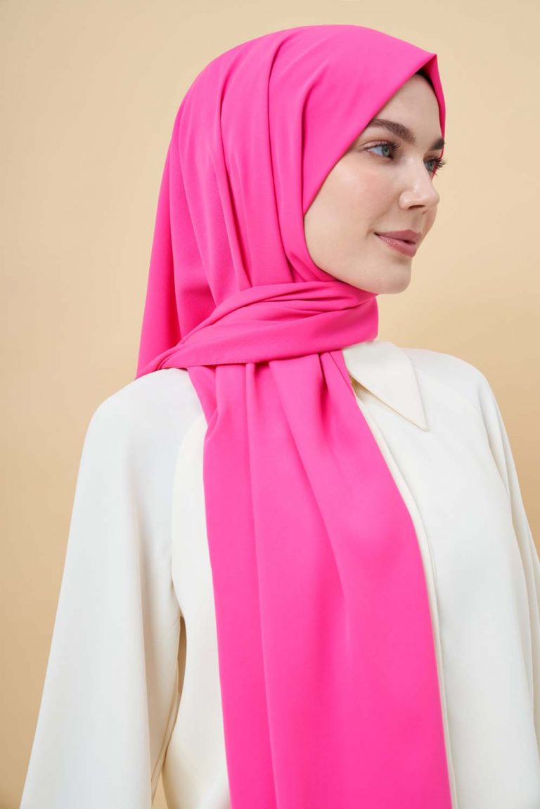 Mizalle Pembe Medine İpeği Şal - Mizalle