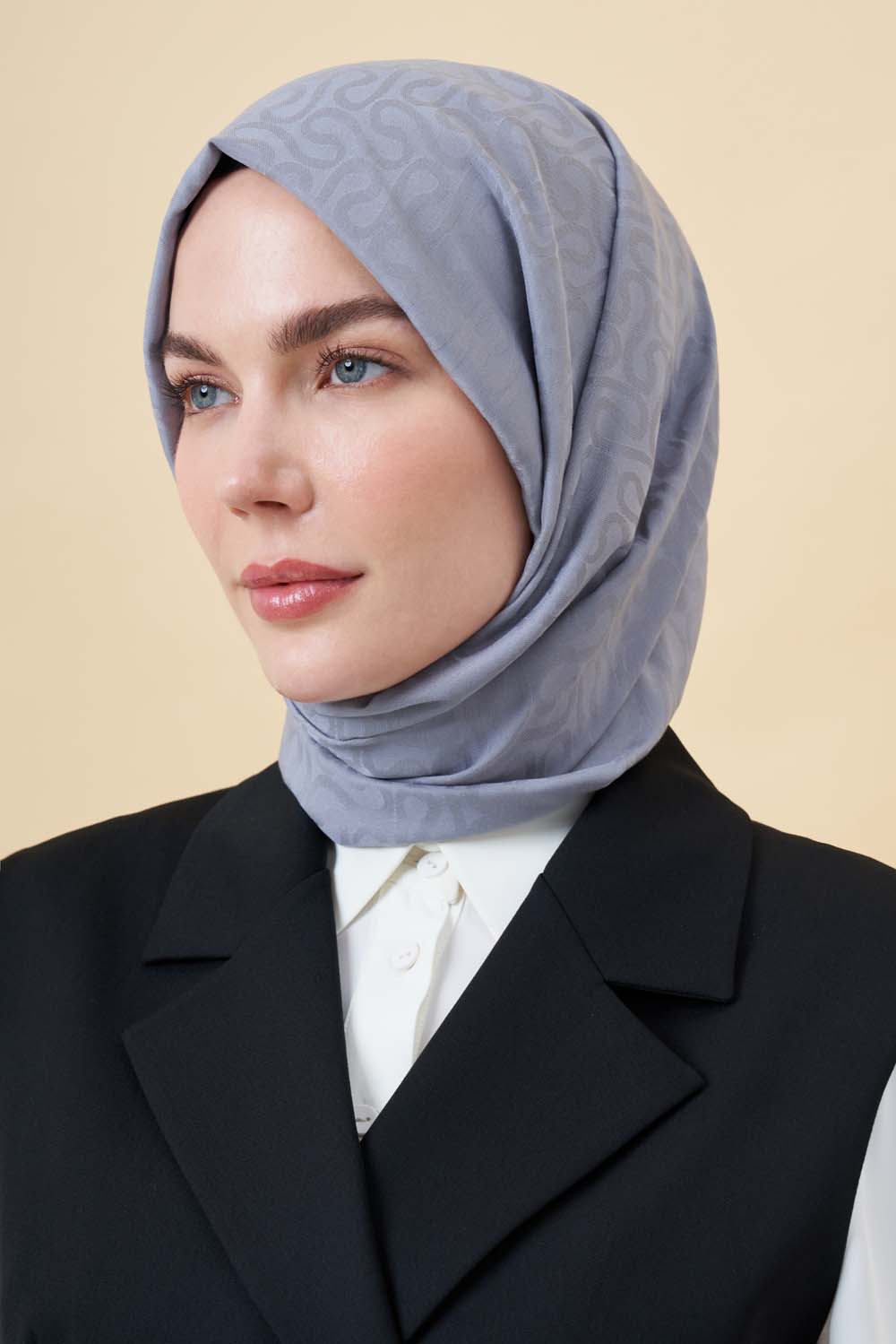 Gri His Jakar Şal - Mizalle