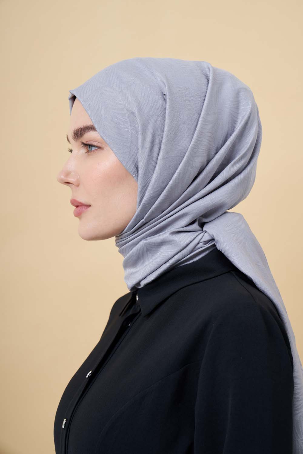 Gri Neva Jakar Şal - Mizalle