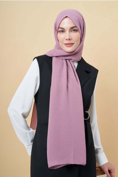 Mizalle Gül Rengi Jazz Şal - Mizalle