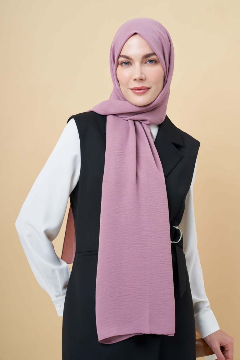 Mizalle Gül Rengi Jazz Şal - Mizalle