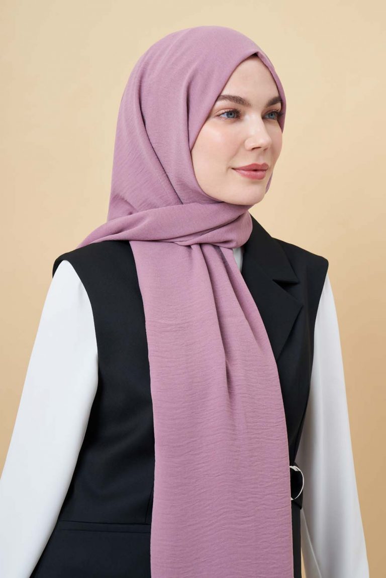 Mizalle Gül Rengi Jazz Şal - Mizalle