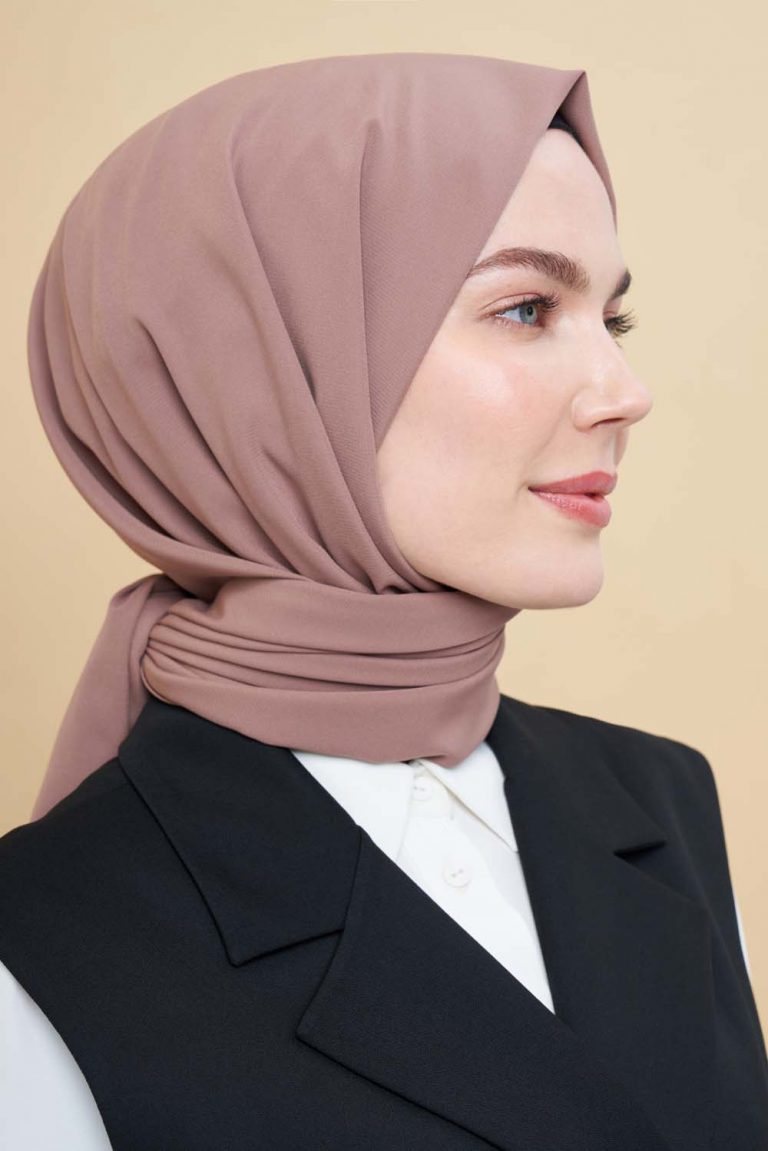 Mizalle Kahverengi Medine İpeği Şal - Mizalle