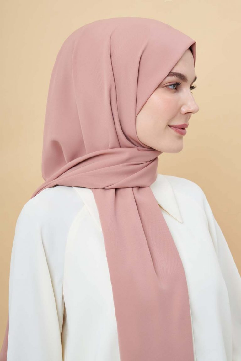 Mizalle Kiremit Rengi Medine İpeği Şal - Mizalle