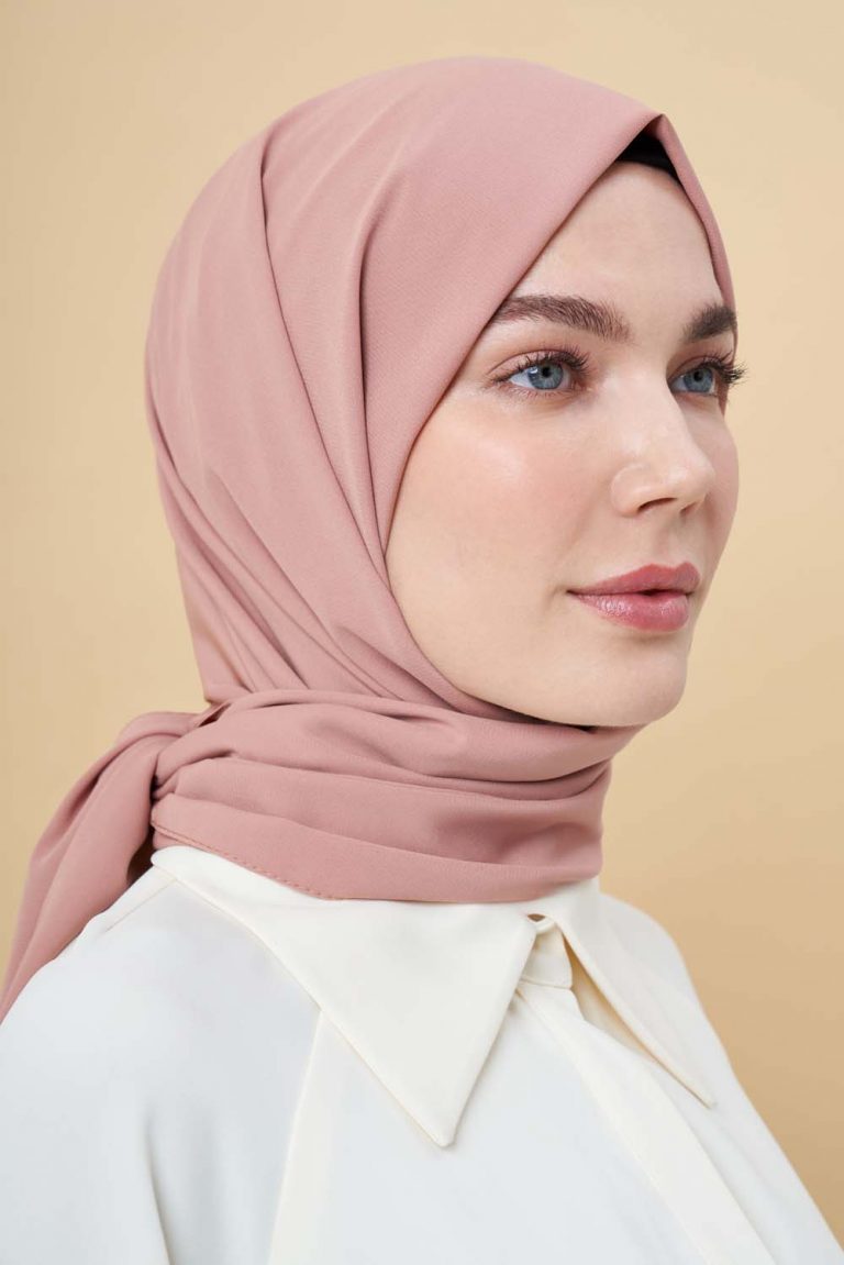 Mizalle Kiremit Rengi Medine İpeği Şal - Mizalle