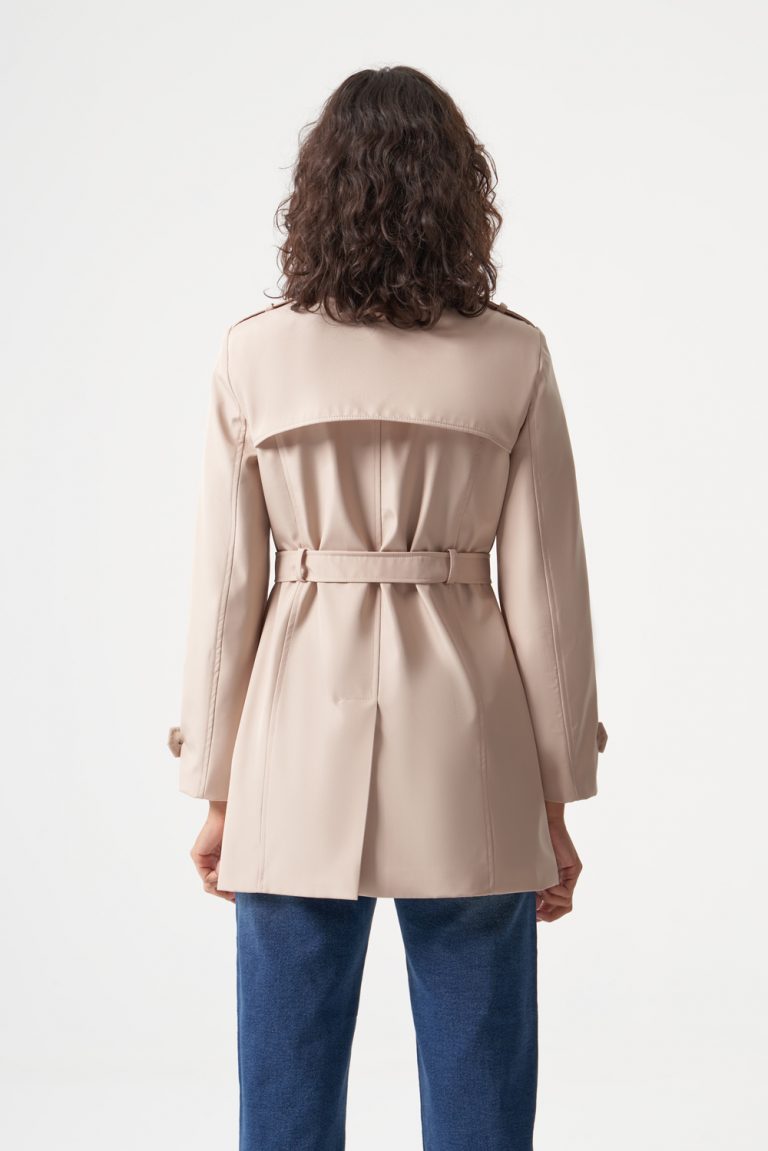 Mizalle Taş Rengi Premium Mac Trençkot - Mizalle