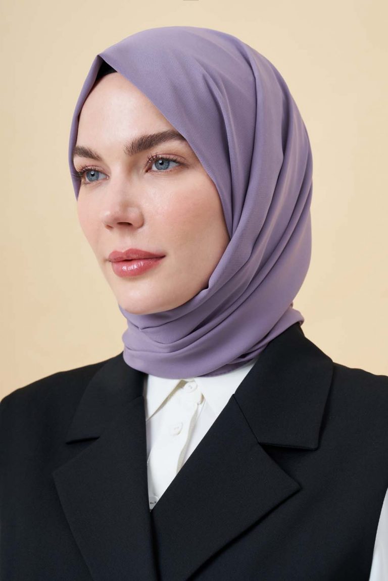 Mizalle Lavanta Rengi Medine İpeği Şal - Mizalle