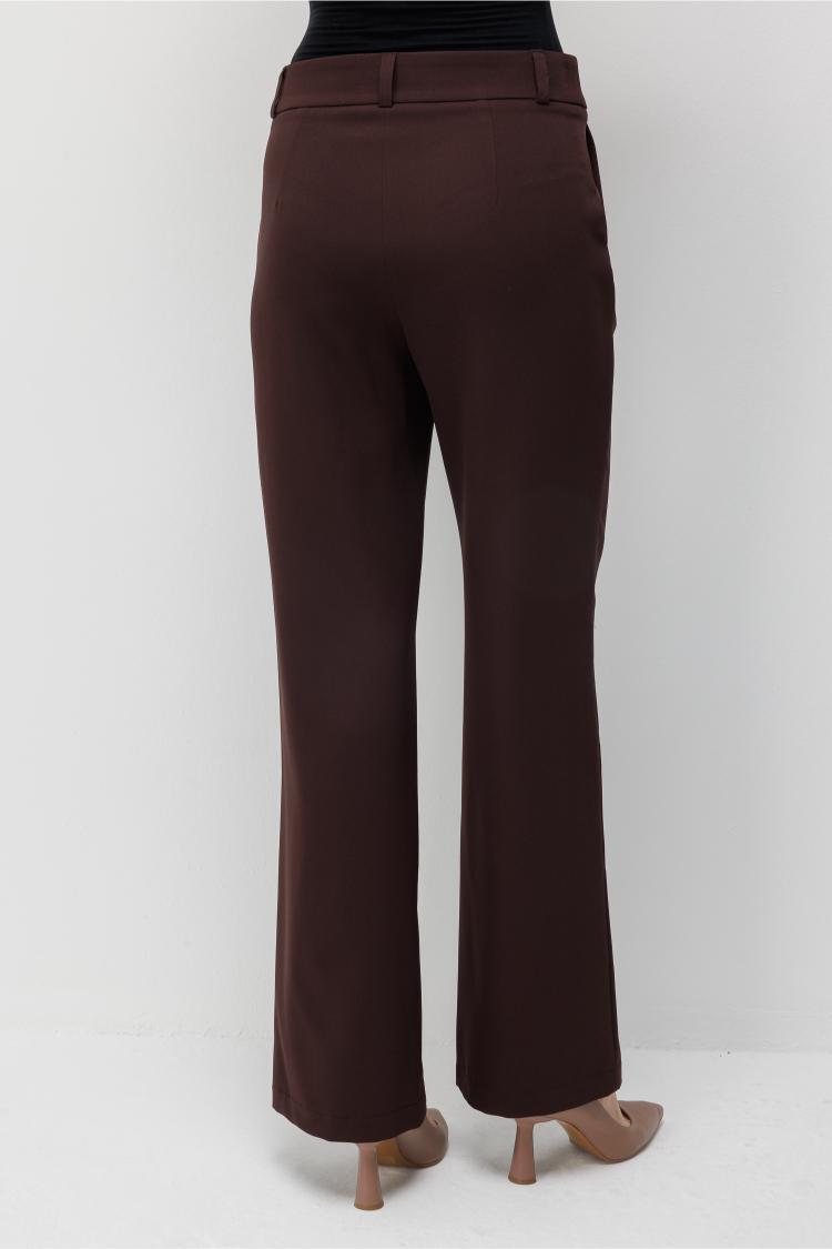 Mizalle Basic Double Klasik Kahve Pantolon - 6