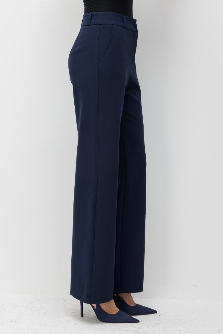 Mizalle Basic Double Klasik Lacivert Pantolon - Mizalle
