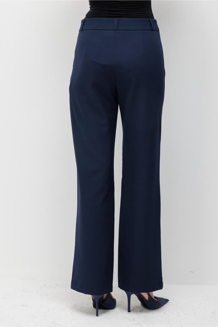 Mizalle Basic Double Klasik Lacivert Pantolon - Mizalle