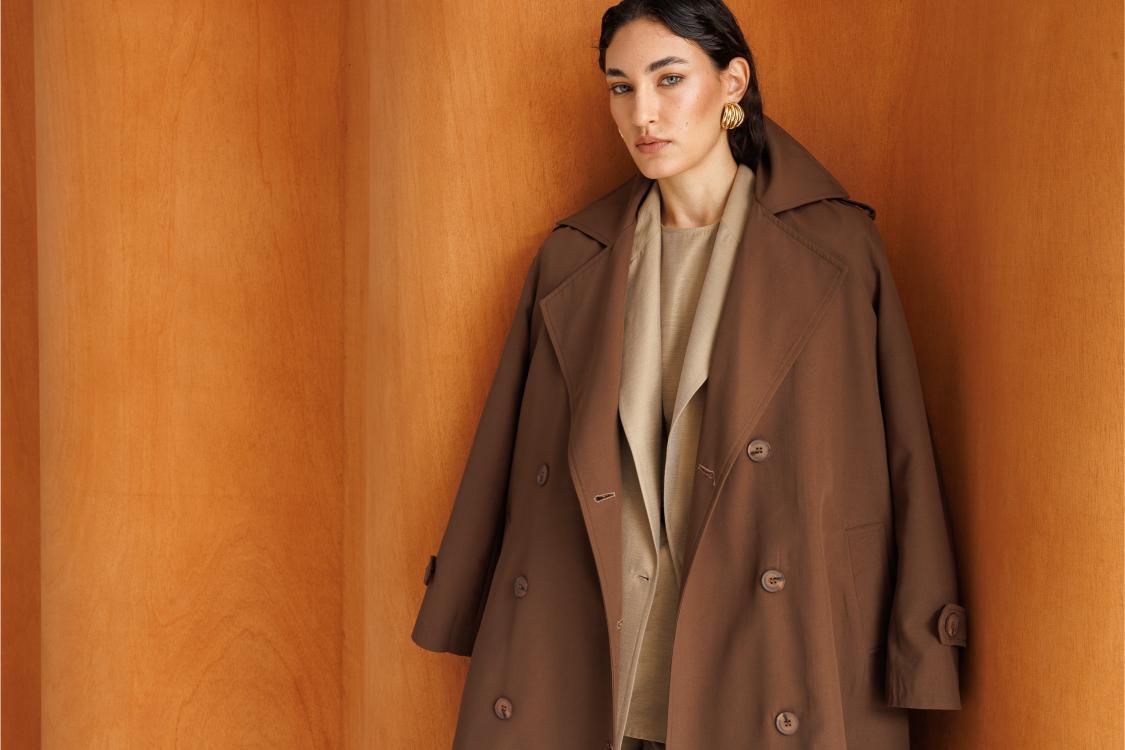 Mizalle Kahverengi Klasik Trençkot - Mizalle