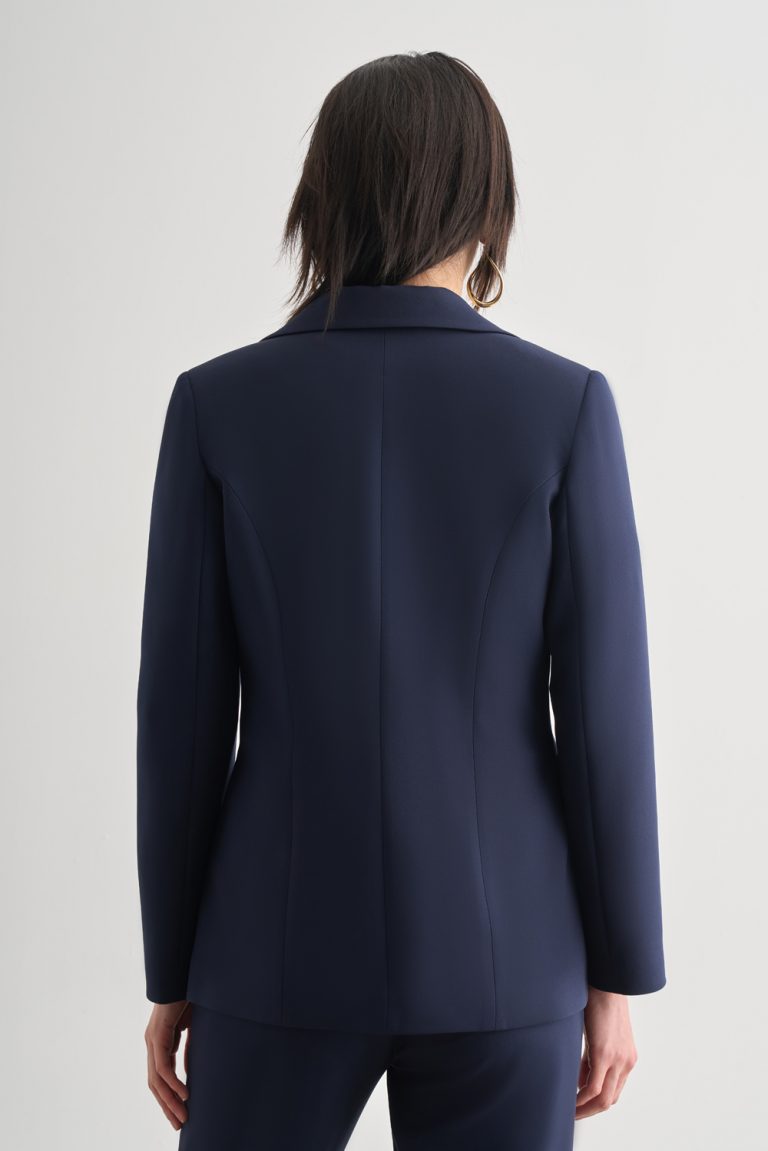 Mizalle Lacivert Tek Düğme Klasik Blazer Ceket - Mizalle