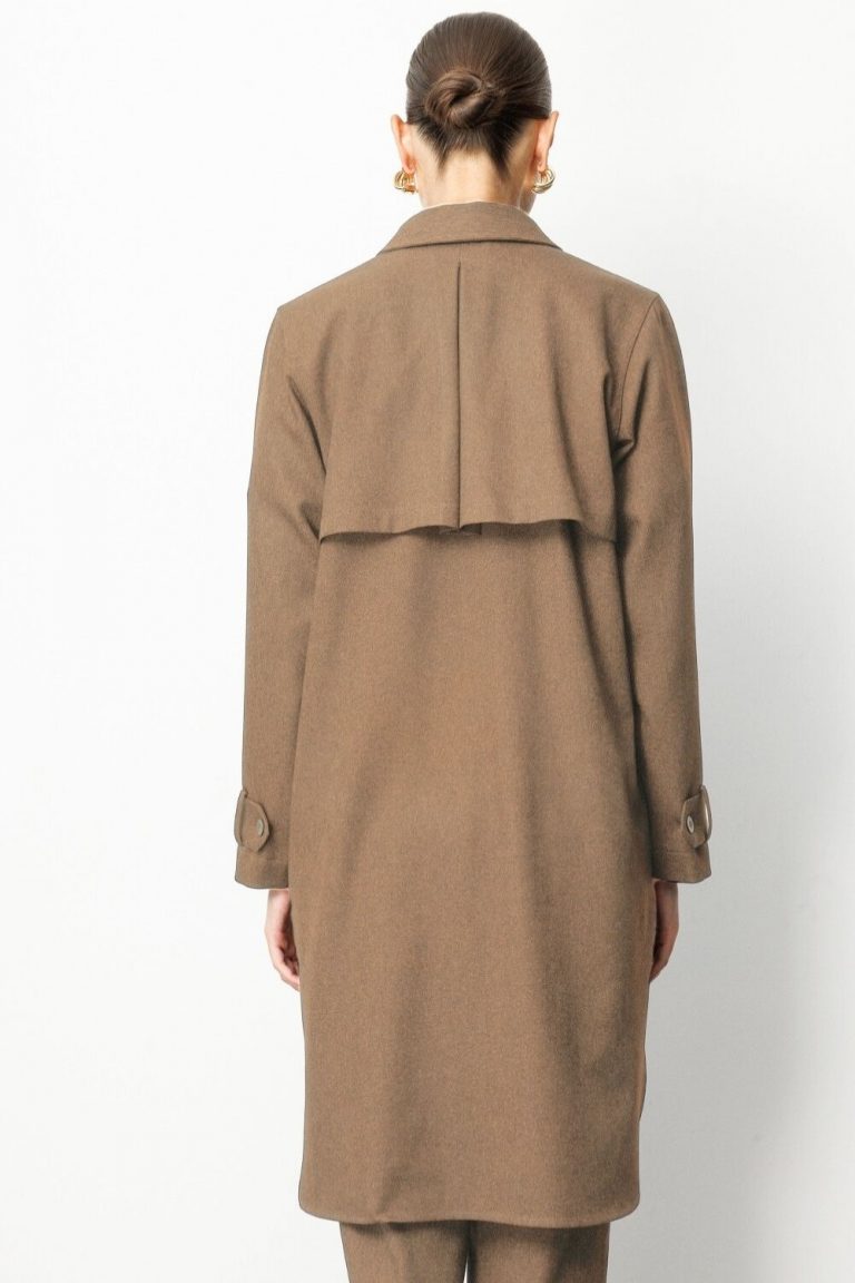 Mizalle Melanj Dokuma Bej Rengi Uzun Tunik - Mizalle