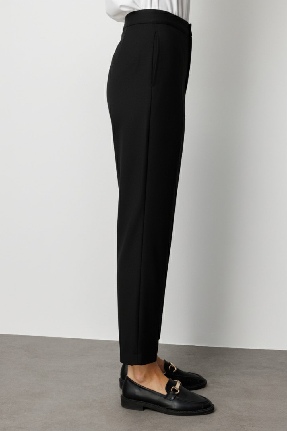 Mizalle Melanj Dokuma Siyah Klasik Pantolon - 5