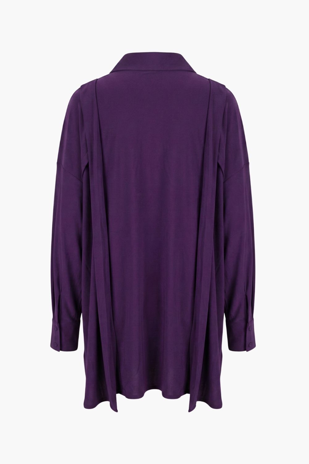 Mizalle Omuz Detaylı Mor Polyamid Bluz - 2
