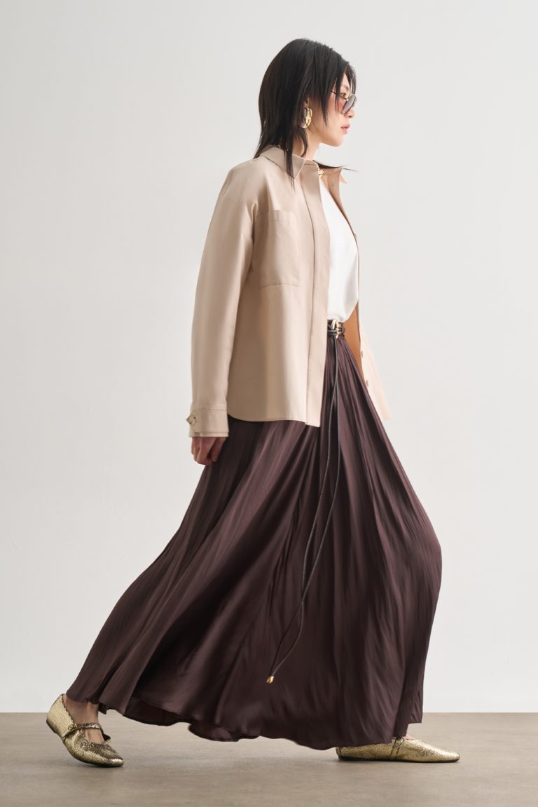 Mizalle Premium Saf Pamuk Oversize Bej Rengi Ceket Gömlek - Mizalle