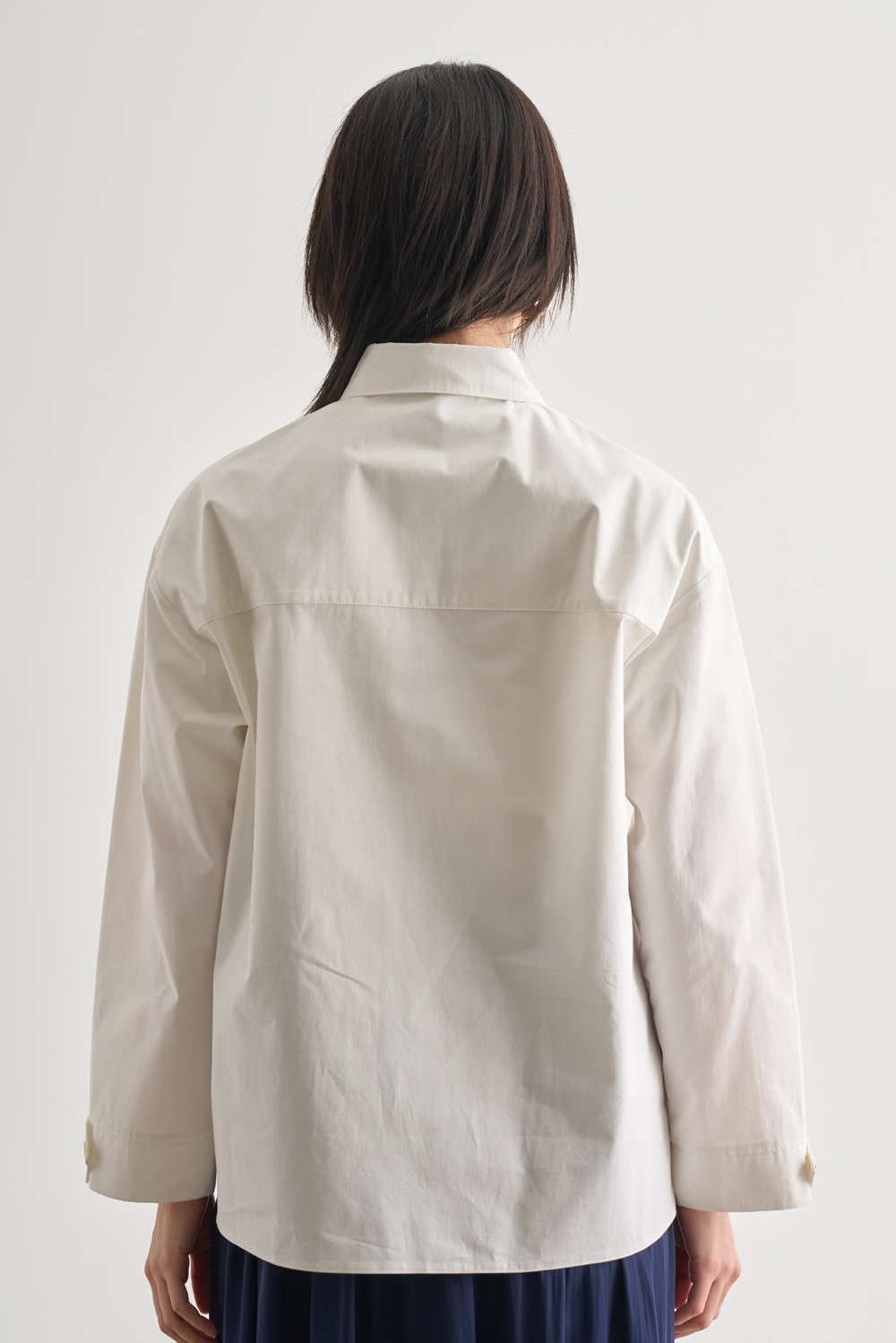 Mizalle Premium Saf Pamuk Oversize Ekru Ceket Gömlek Mizalle Premium Saf Pamuk Oversize Ekru Ceket Gömlek