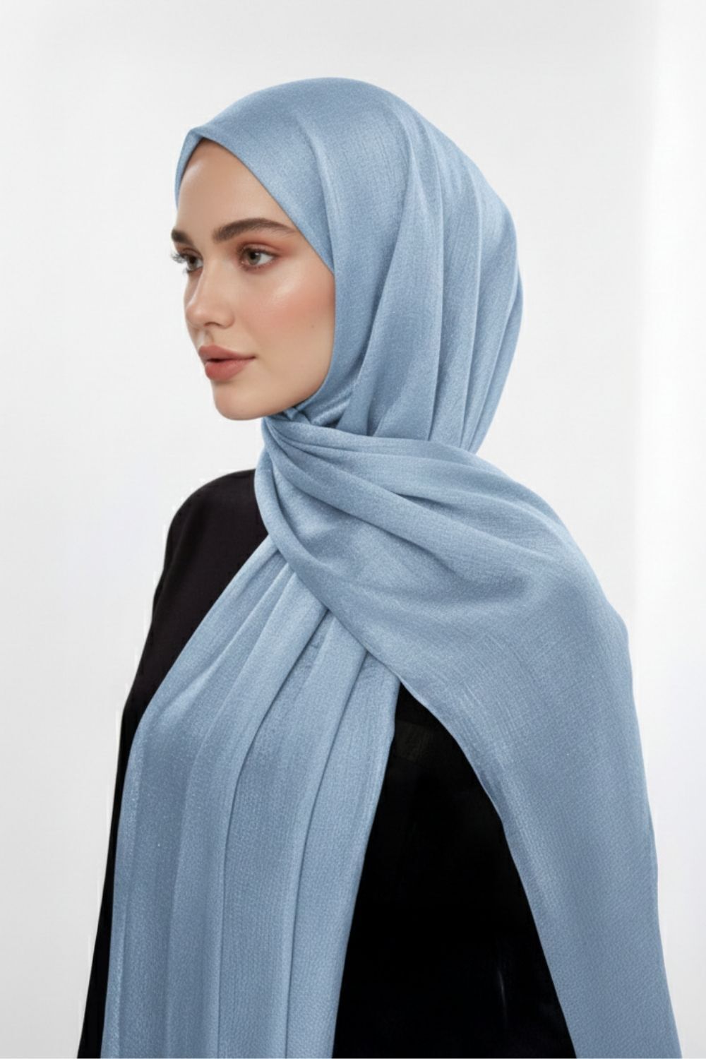 Mizalle Sim Dokulu Bebe Mavi Şal - Mizalle