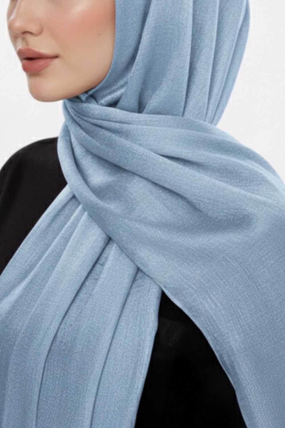 Mizalle Sim Dokulu Bebe Mavi Şal - Mizalle