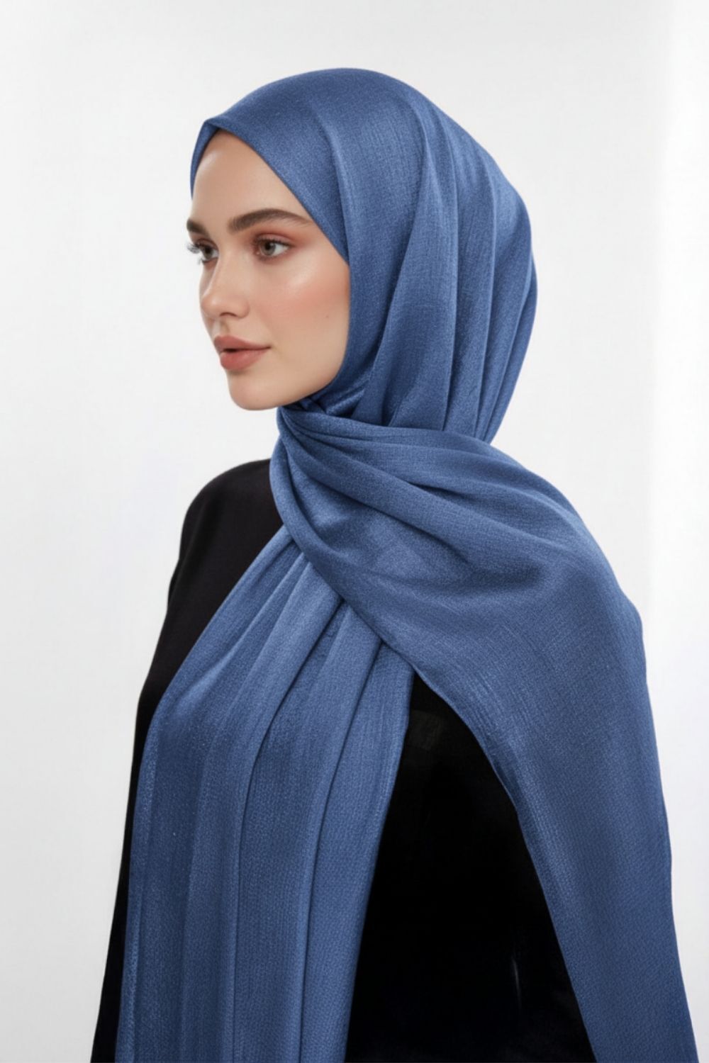 Mizalle Sim Dokulu Mavi Şal - 1