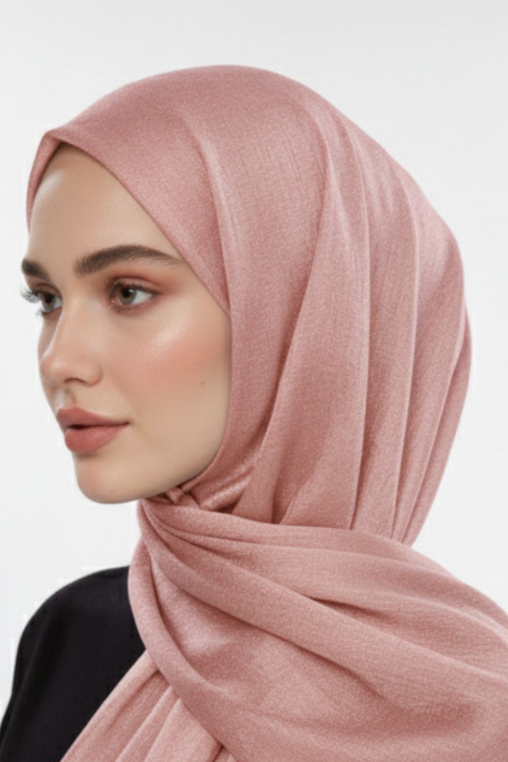 Mizalle Sim Dokulu Pembe Şal - 3