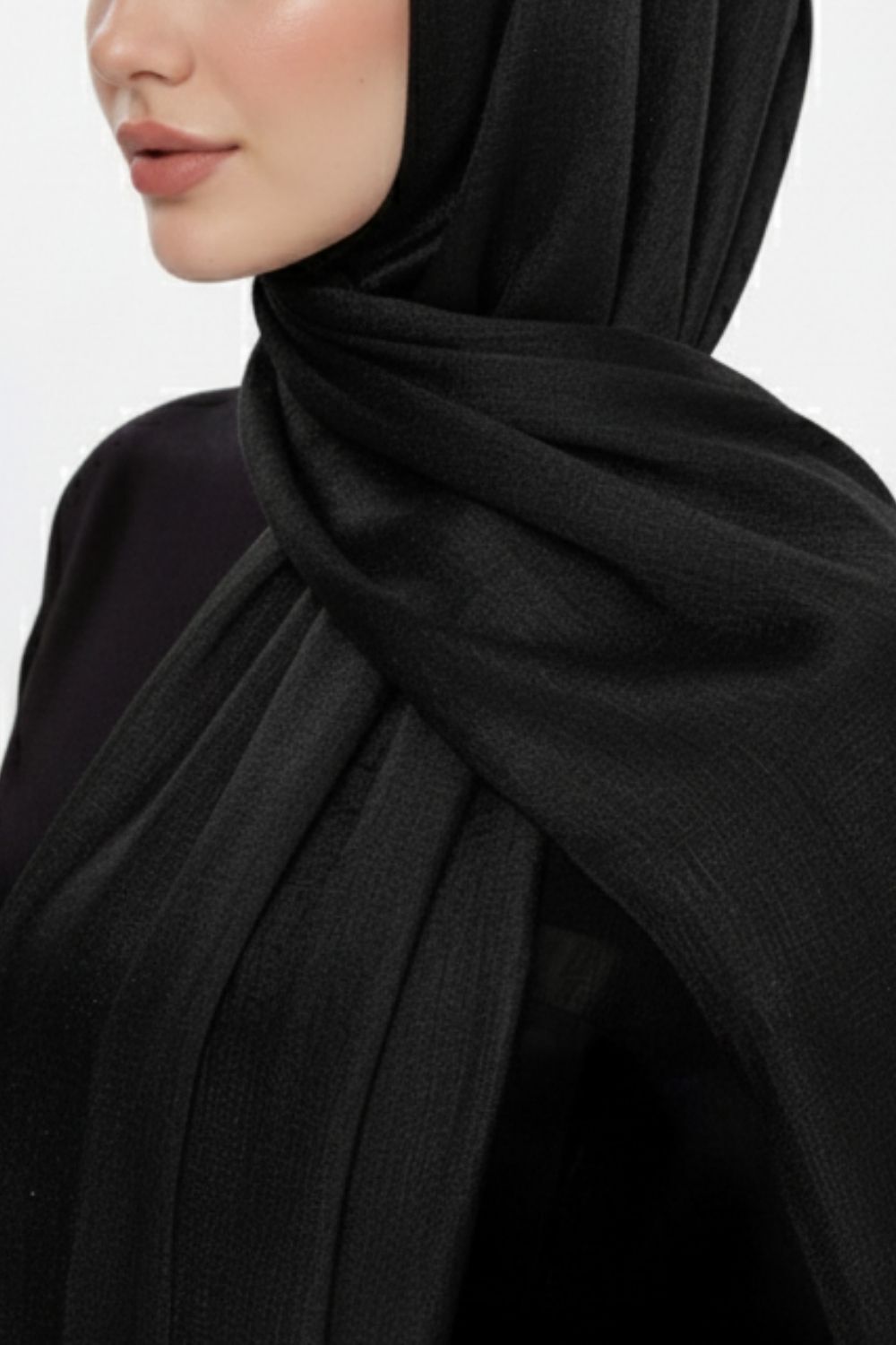 Mizalle Sim Dokulu Siyah Şal - 3